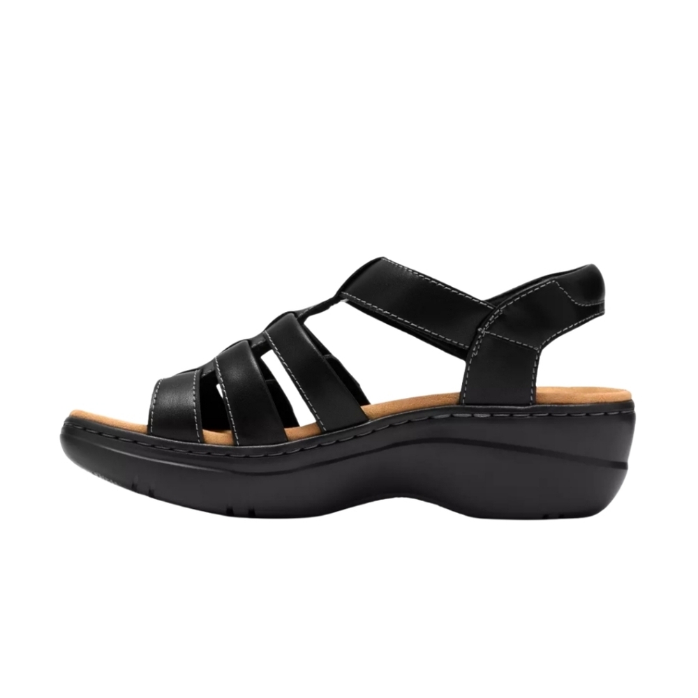 Clarks Merliah 2 Ruby Leather Sandals View 2